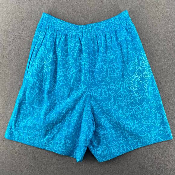 Vintage NOS 80s 90s Two Potato Resort Wear Button Down Shirt + Shorts Set S Blue - Picture 4 of 9